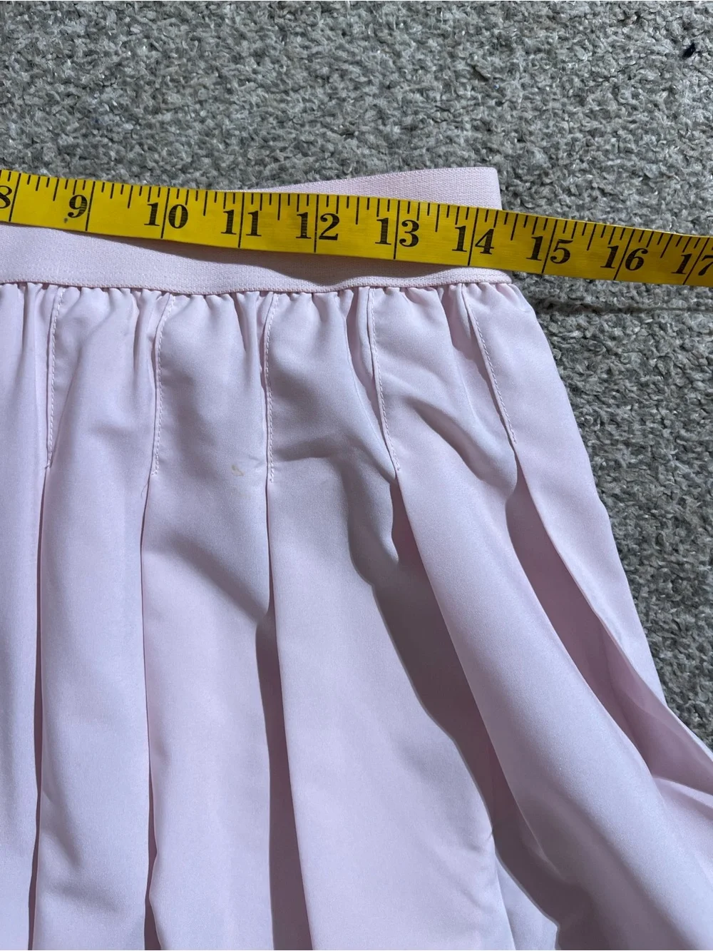 ALO Yoga Light Pink Pleated Skater Skirt